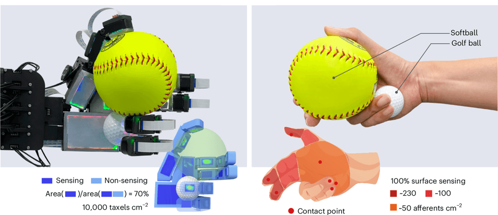 F-TAC Hand tactile sensing coverage